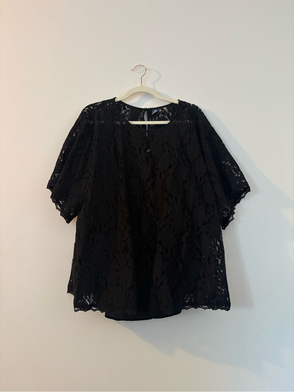 Old Navy Floral Lace Shell Top 3X